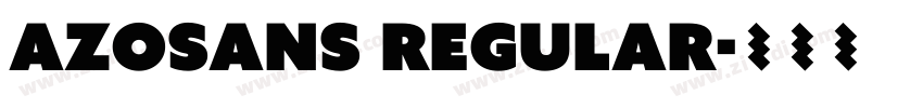 AzoSans Regular字体转换